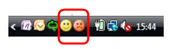 Send A Smile in Windows Taskbar